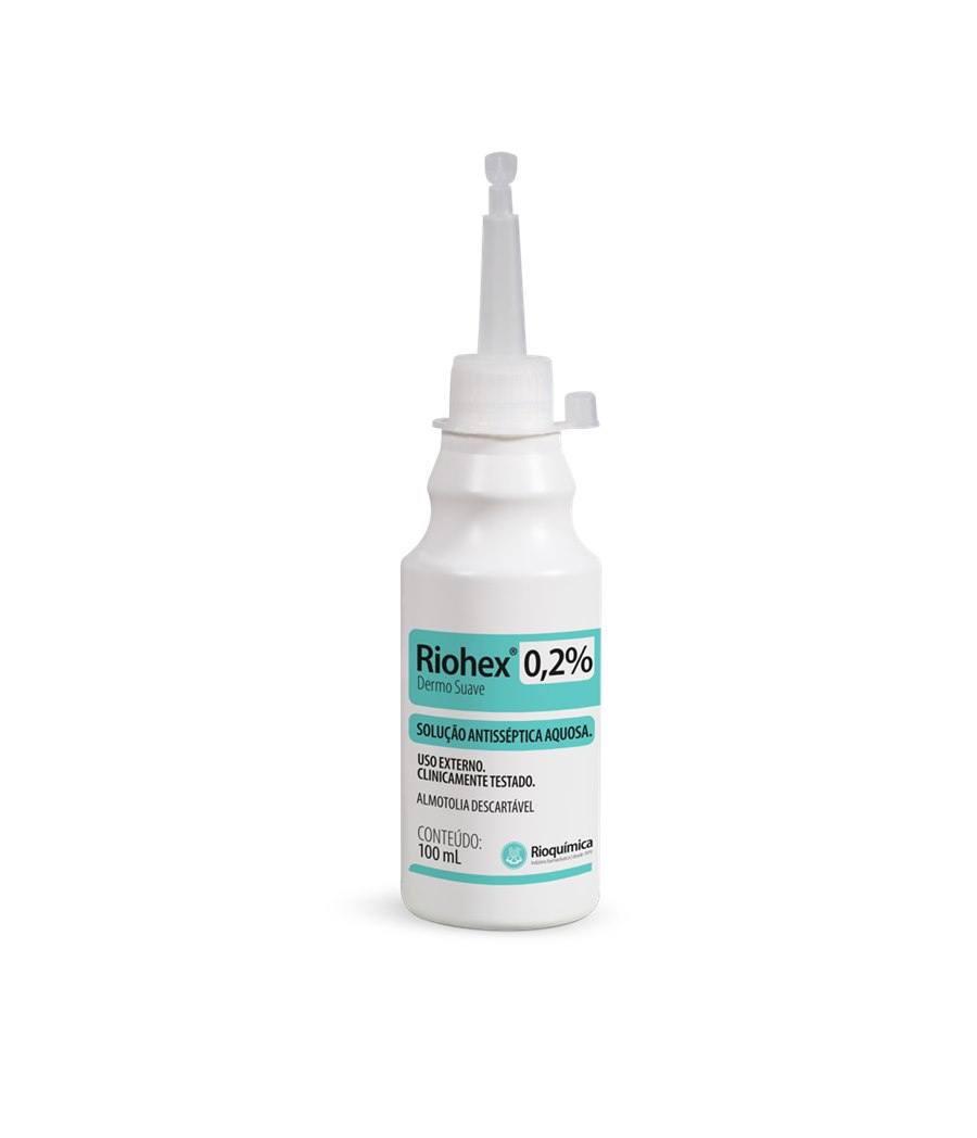 riohex 0,2% dermo suave rioqumica soluo antissptica 100ml